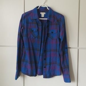 O'Neill blue plaid flannel